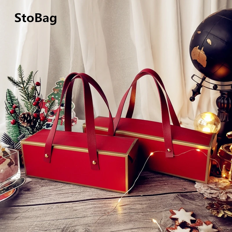 

StoBag 5 шт./лот красный/золотой/Зеленый Ручка, подарок детям на новый год, упаковочные коробки специально для свадьбы, дня рождения вечерние ук...