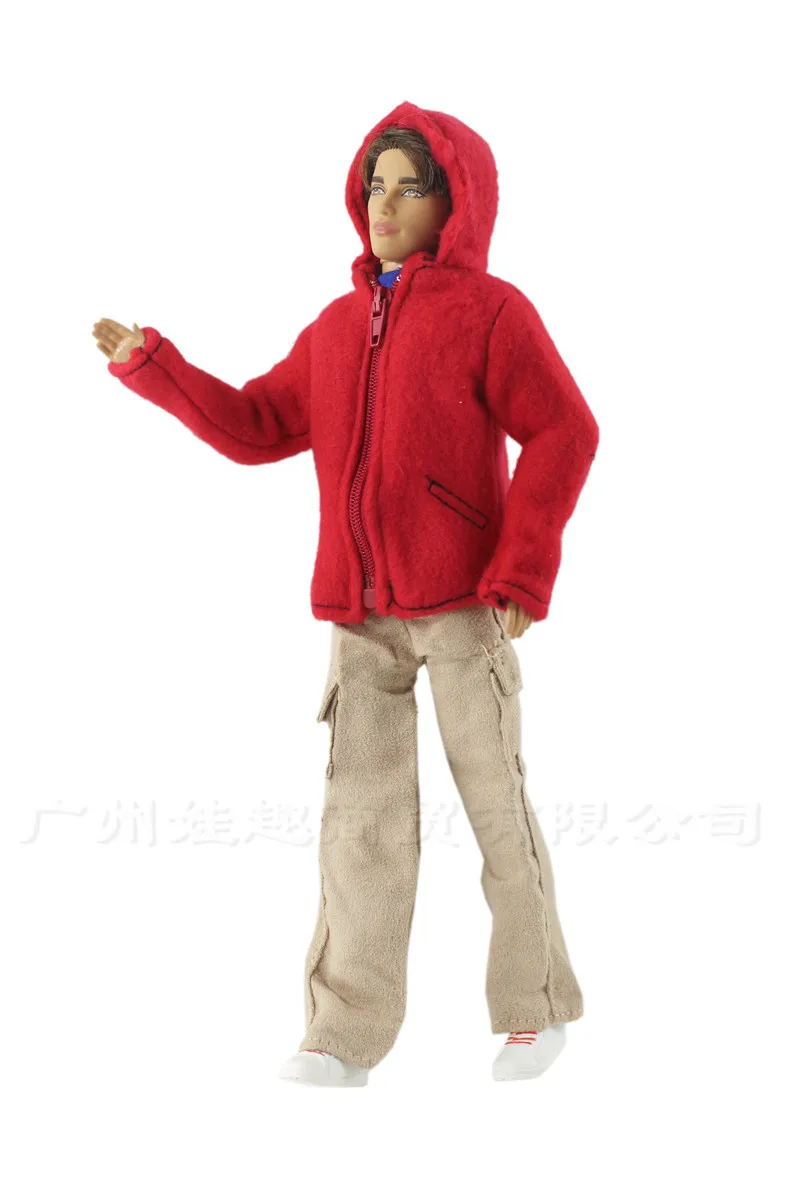 Ручной работы 3 шт./компл. принца для мальчиков Винтаж Зимний вязаный костюм кукла