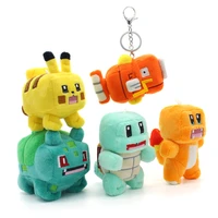 anime cartoon cute pok%c3%a9mon plush pendant pikachu squirtle charmander bulbasaur plush toy pet doll bag box hanging jewelry gift