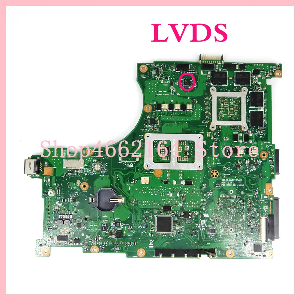 N56JR LVDS материнская плата I5-4200 процессор для ASUS N56JK N56J N56 ноутбука | Компьютеры и