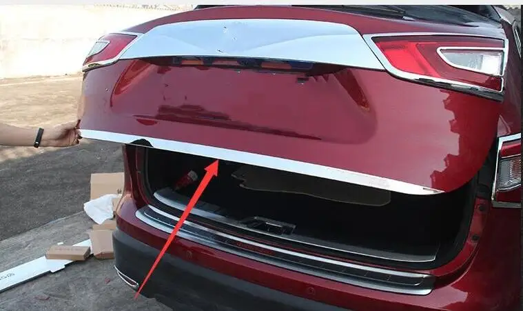 Задняя Крышка багажника из нержавеющей стали для Nissan QASHQAI J11 отделка крышки 2016-18