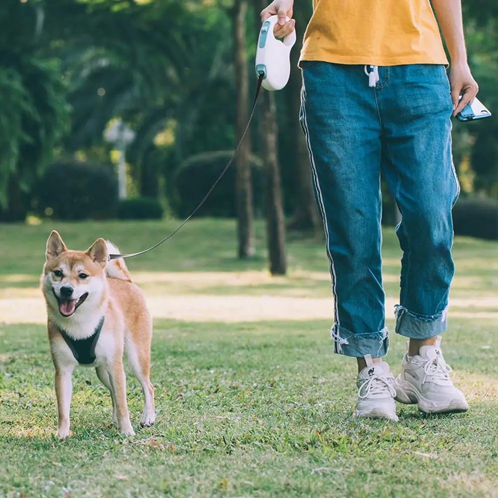 Jordan &amp Judy Pet Выдвижная Тяговая веревка Mibai Гибкая с одной кнопкой безопасная