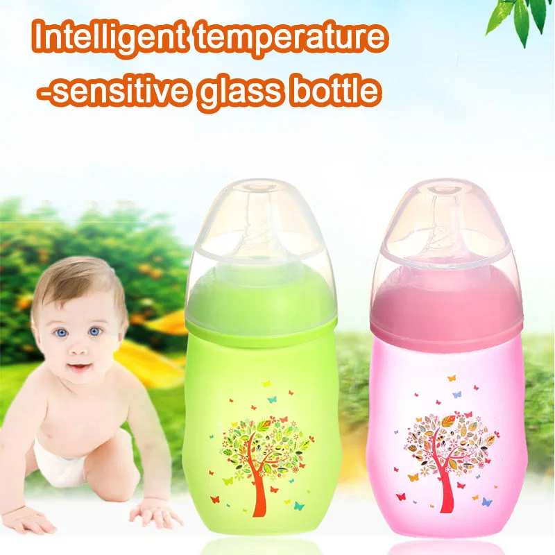 Бутылочка для кормления младенцев бутылочка молока с защитой от ожогов чашка