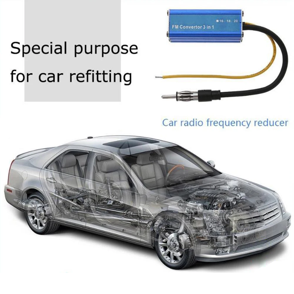 

T-3XCD 12V 3 в 1 Авто Стерео антенна FM радио преобразователь частоты для Sony/зоне/Kenwood/Alpine/Panasonic/автомобильный аудио