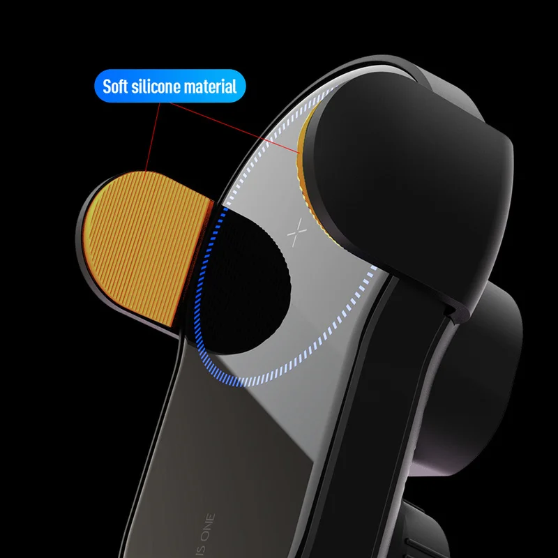 Это одно автомобильное беспроводное зарядное устройство Qi 15 Вт для iPhone Xs Max Xr X samsung S10 интеллектуальная быстрая Беспроводная зарядка Автомобильный держатель для телефона