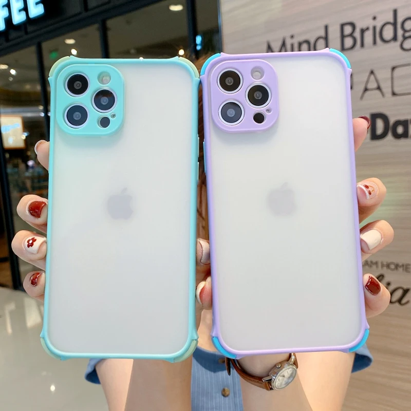 

Phone Case For Huawei Nova 5T Honor X10 Max 30 20 9A 30S P30 Lite P Smart Pro Plus 2019 Y9S Transparent Four-Corner fall Cover