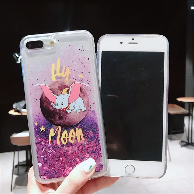 Милый Фиолетовый Блестящий чехол для iPhone 6 6S 7 8 Plus 7Plus XR XS Max мягкий силиконовый |