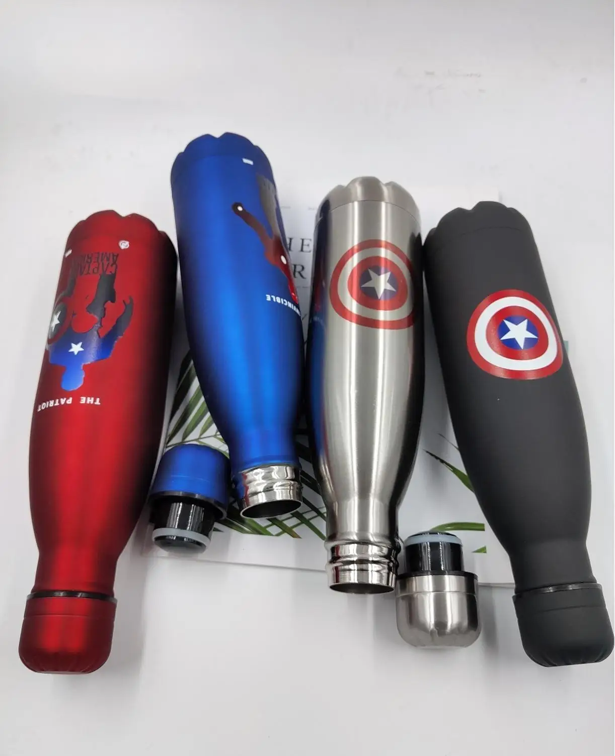 

500ML Creative Stainless Steel Super Hero Avenger Justice League Thermos Portable Unisex Students Personality Trendy Straw Cup