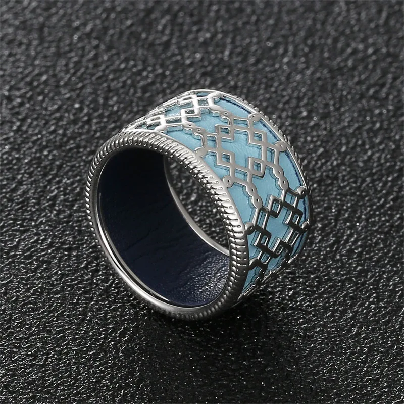 Женские винтажные кольца Cremo элегантные медные на палец сменные кожаные