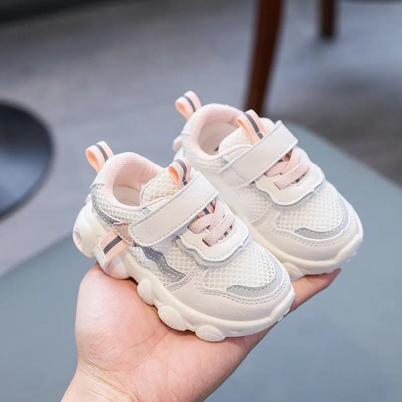 

2022 spring Boys Girls first walkers kids shoes soft bottom Fashion Breathable Sneakers Non-slip Toddler Running Shoes SXR006