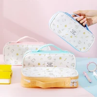 storage pouch portable multifunction canvas large capacity pencil bag for stationery store large capacity pencil bag for station