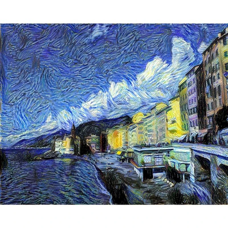 

PhotoCustom Abstract Painting By Numbers For Adults Scenery 60x75cm DIY Paint By Numbers On Canvas Frameless Hand Painting Decor