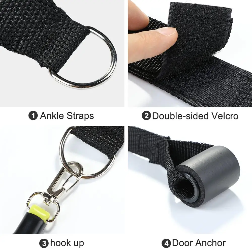 11 шт. Набор резинок для йоги эластичная резинка фитнеса экспандер тренировок