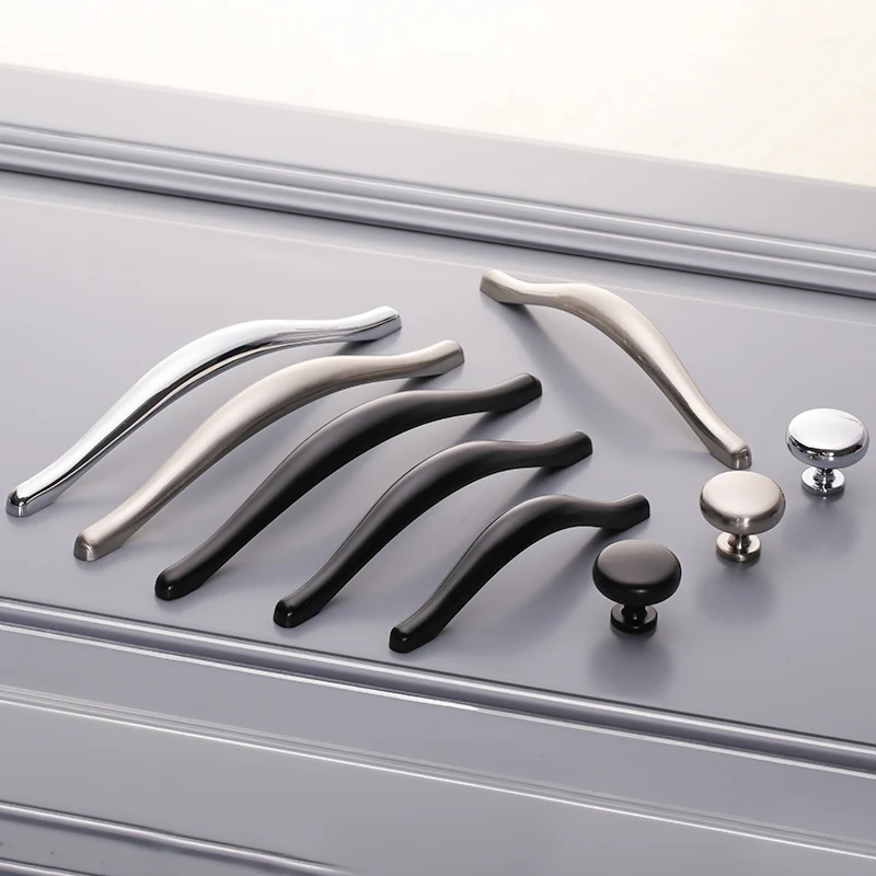 Ручки и ручки для шкафа в скандинавском стиле Современные Простые мебельные