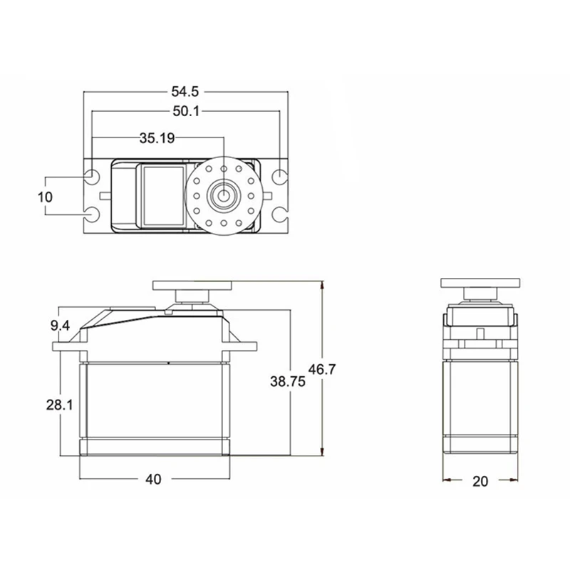 

K-Power DHV300 30kg High Torque HV Coreless Waterproof Digital Hollow Cup servo For RC Car RC Robot
