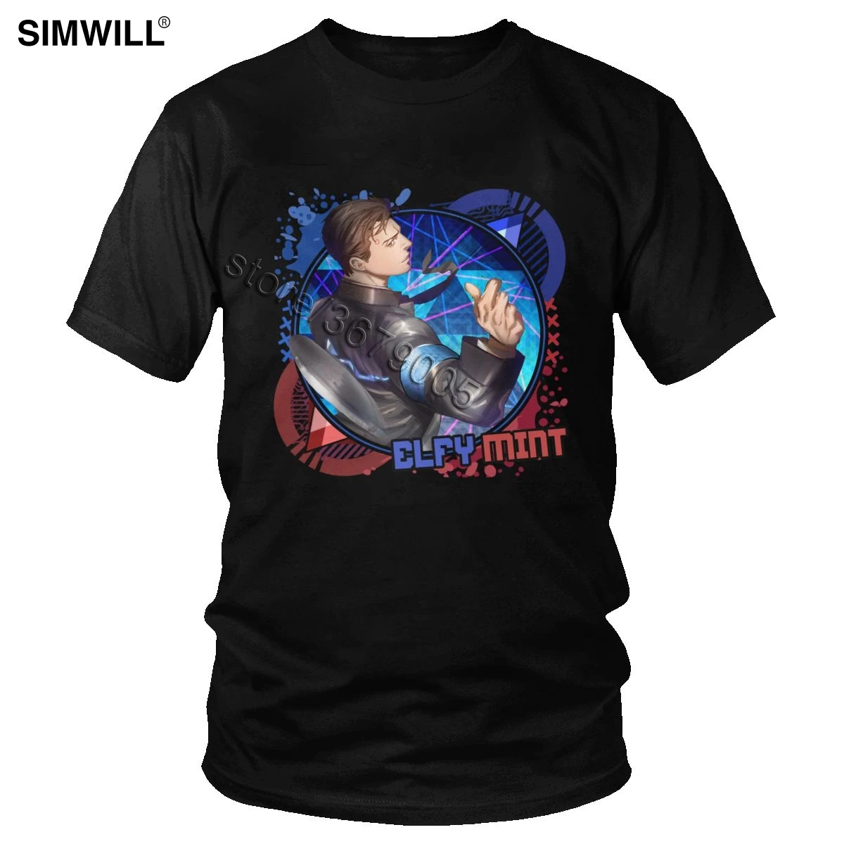 Detroit Become Human Tee Shirts Men Funny Short Sleeve Eco Cotton T Shirt O-neck T-shirt DBH Connor Tshirt | Мужская одежда