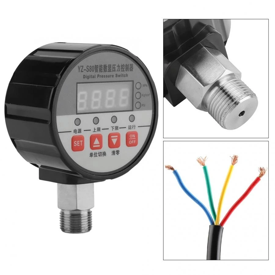Датчик давления 20 мпа. Water pressure switch 0-1 kpa-10kpa.220v. регулятор давления 0,005-0,2 мра g14. датчик высокого давления 2.6 мра-3.0мра для кондиционера.