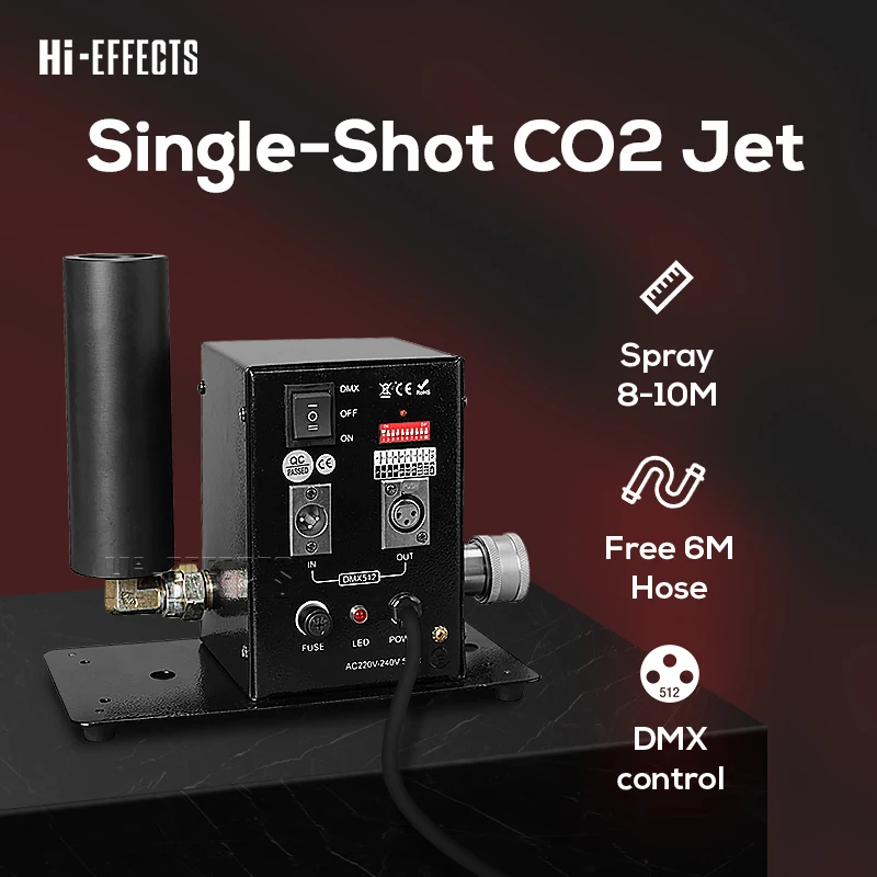 Фото Сценический эффект освещения Mini One Shot CO2 Jet Machine DJ оборудование для концерта Dmx512