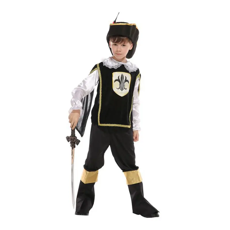 Детский блестящий костюм для мальчиков в стиле колоний римские рыцарские