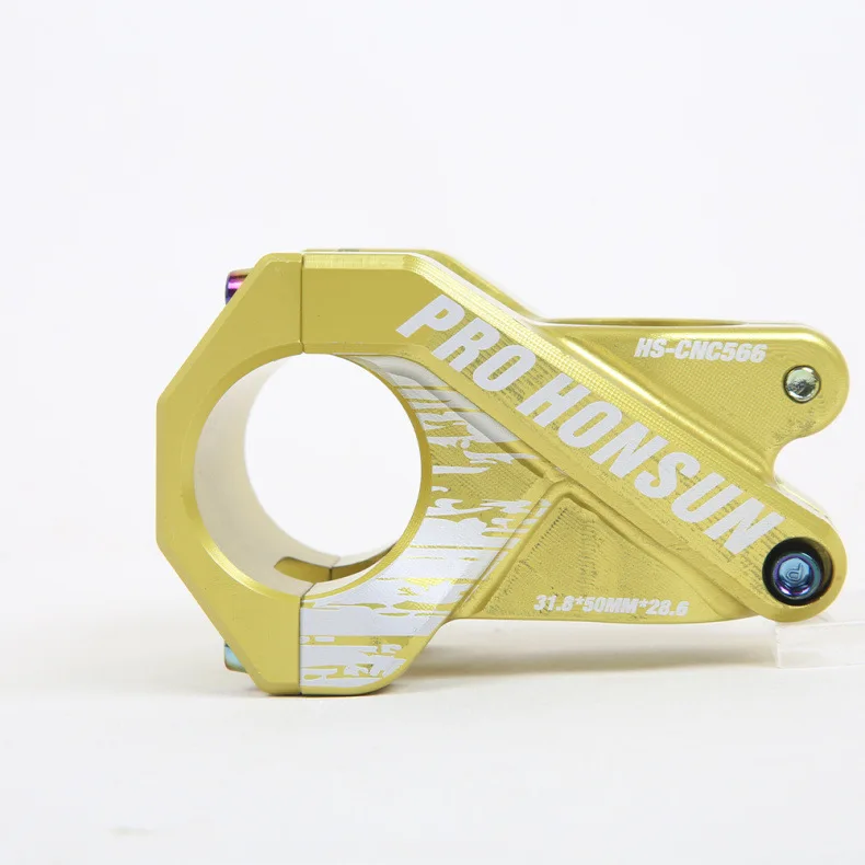 HONSUN красочный велосипедный Стержень 31 8*50 мм Радужный полый короткий стебель с