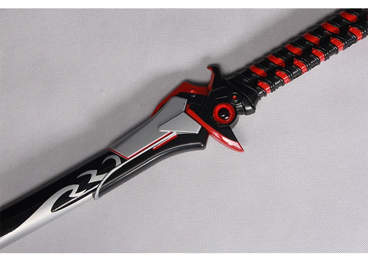 Для игры OW Genji's sword Аниме Косплей мечи из углеродистой стали красное лезвие катаны самурая реквизит без острых готовых поставки/
