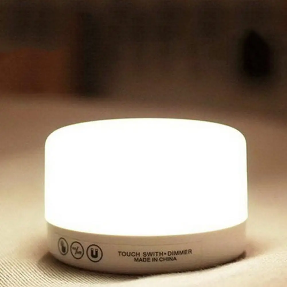 

Dimmable LED Night Light Children's Kid Lights Lamp Room Powered For Baby Light Bedside Nursery Bedroom Battery Lamp V8L6