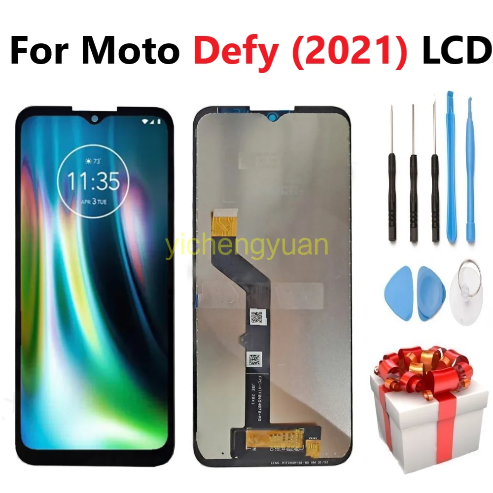 

Оригинальный ЖК-дисплей 6,5 дюйма для Motorola Moto Defy (2021), сенсорный экран с цифровым преобразователем в сборе для Moto Defy 2021 XT2083-9 LCD