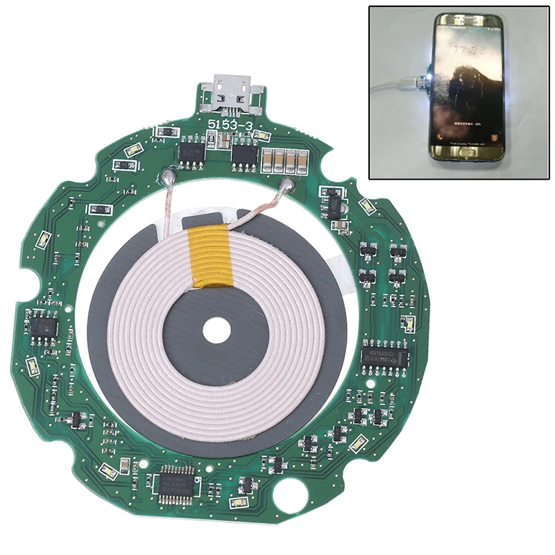 Qi до 10 Вт Быстрый модуль беспроводного зарядного устройства PCBA печатная плата +