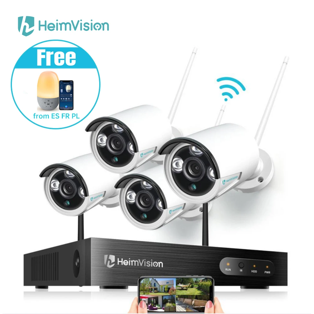 

HeimVision HM241 Security Camera System NVR Kit 8CH 1080P CCTV Wireless 4/6PCS Outdoor P2P Set 24/7 Video Surveillance Cam Set