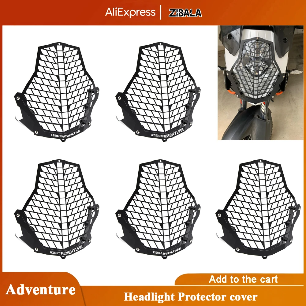 

FOR 1050 1090 1190 Adventure1290 Super Adventure Motorcycle Accessories Vintage Headlight Protector Retro Grill Light Lamp Cover