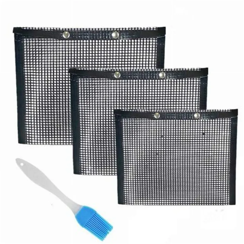 

New Hot Non-Stick Mesh Grilling Bag Outdoor Picnic Tool Bolsa De Barbacoa Reusable And Easy To Clean Non-Stick BBQ Bake Bag Hot