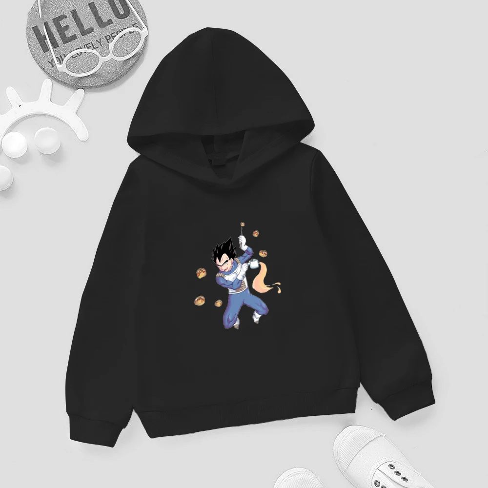 

Goku Japan Anime Harajuku Girls Boys Hooodie 4-14T Summer Long Sleeve Baby Tops Children Clothes Cartoon Shirt Print Kids Blouse