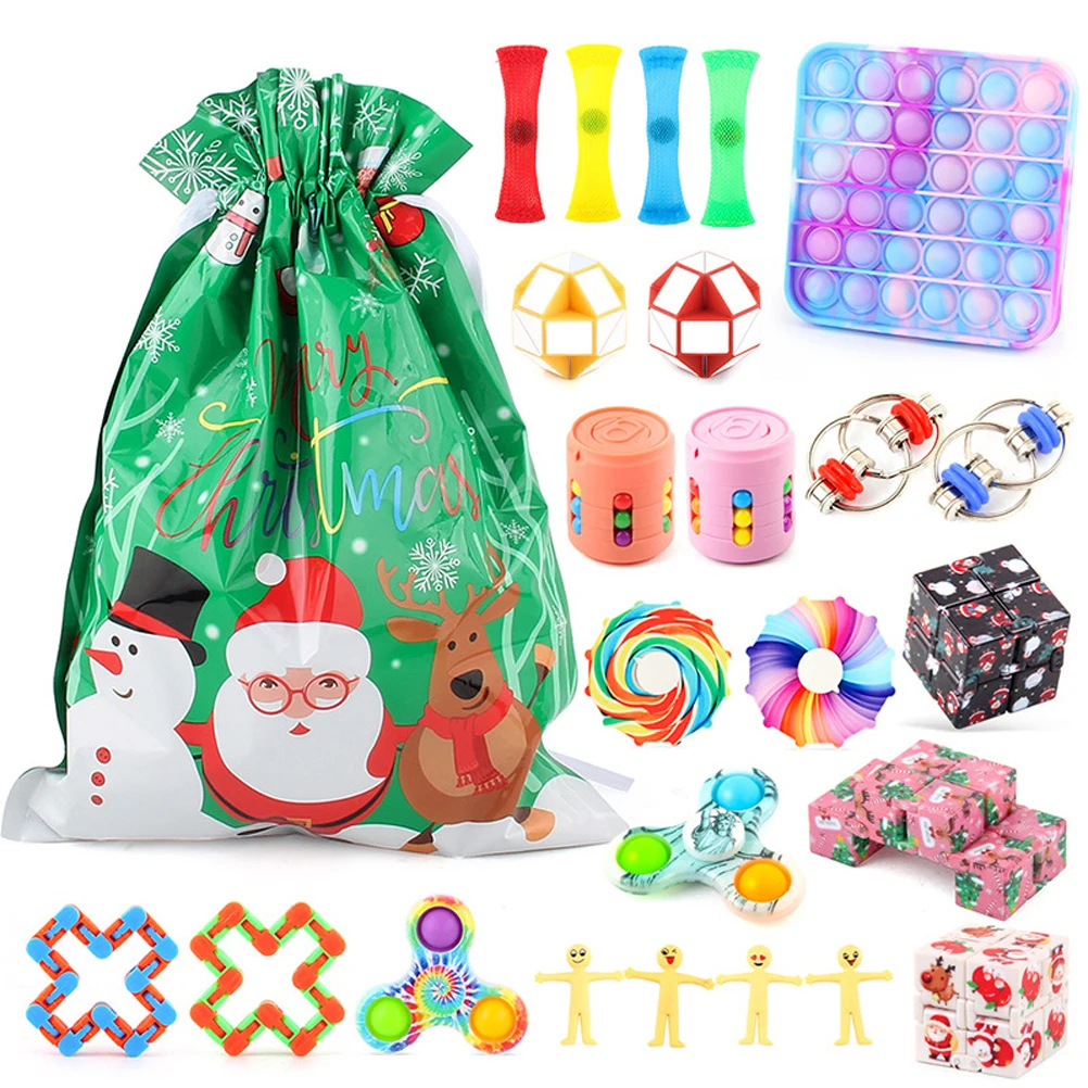 Фиджет-игрушка с обратным отсчетом на 24 дня календарь календарем набор