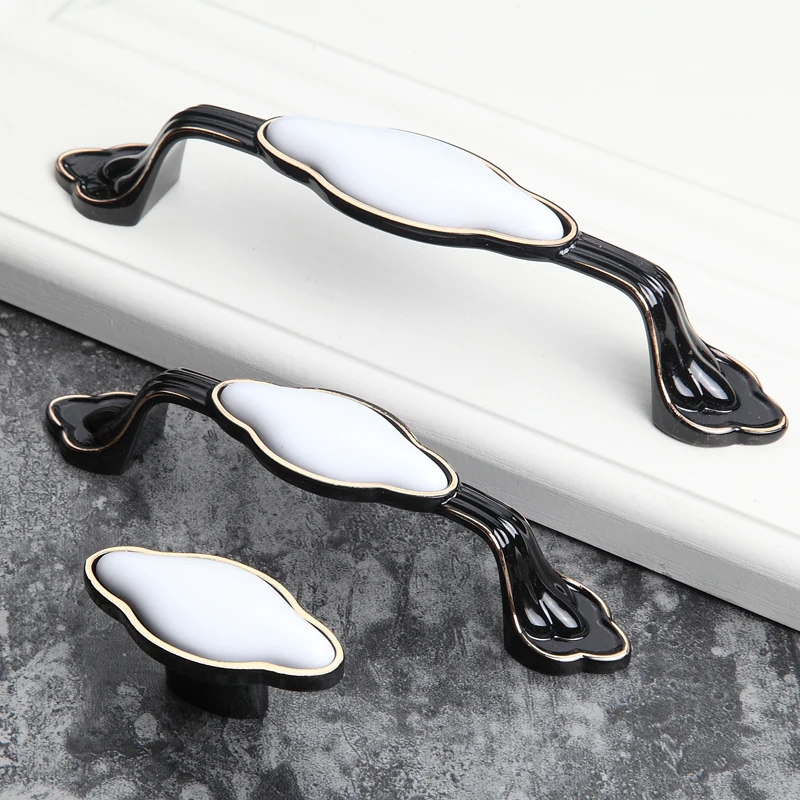 1 шт. европейские черные белые фотообои и ручки Современные Простые для дверей