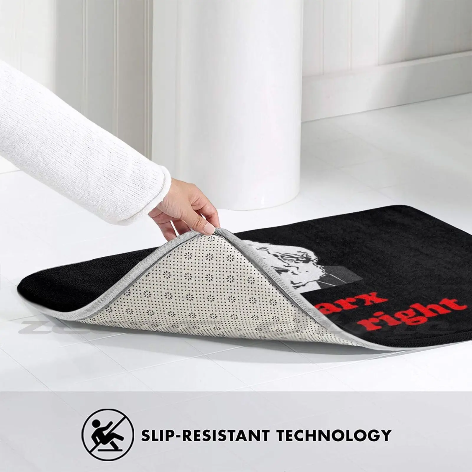 Коврик Marx Was Right #3 нескользящий коврик впитывающий воду дверной Rw2838 Энгельс Ленин