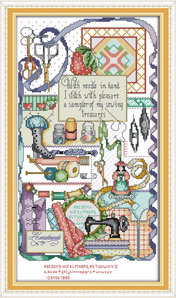 Набор для вышивки крестиком швейная машина холст DMC вышивки|counted cross stitch kits|cross