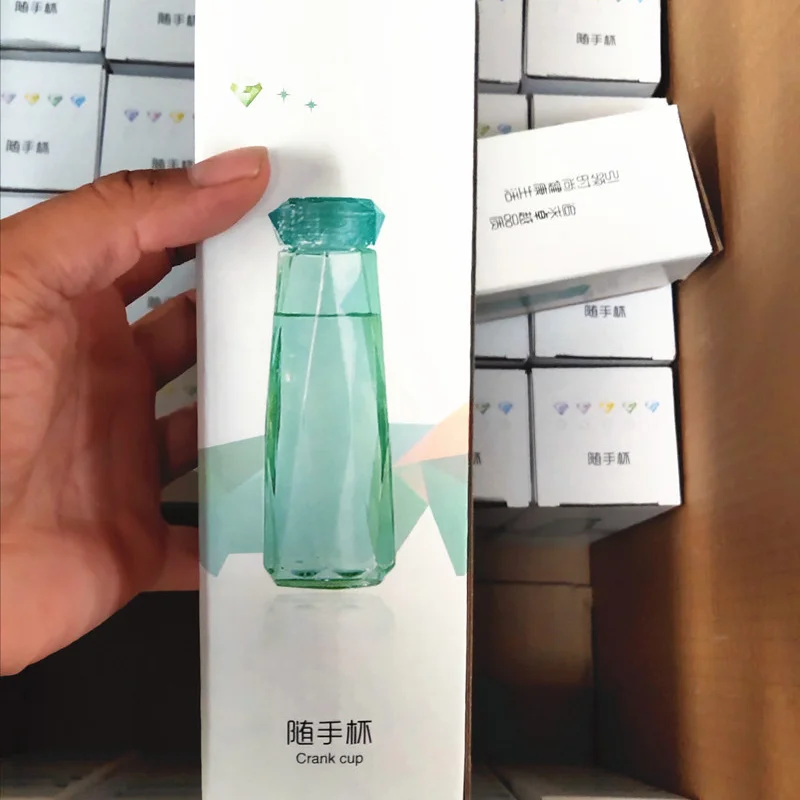

Diamond Crystal Water Bottle Creative Sport Drinking Camping Cycling Travel Glass Juice Water Bottles Kawaii Cup Cute Bottle