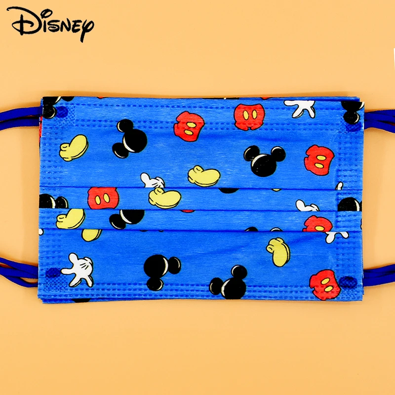 

Children Disposable Masks Adult Disposable Masks Disney Blue Minnie Mickey Cartoon Anime Pattern Face Shield For Kids Boy Man