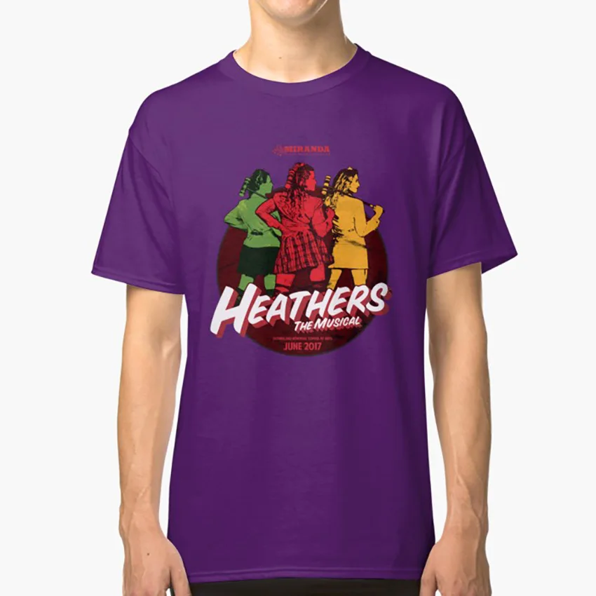 Фиолетовый Музыкальная футболка MMS Heathers музыкальная Миранда - Цвет: Фиолетовый