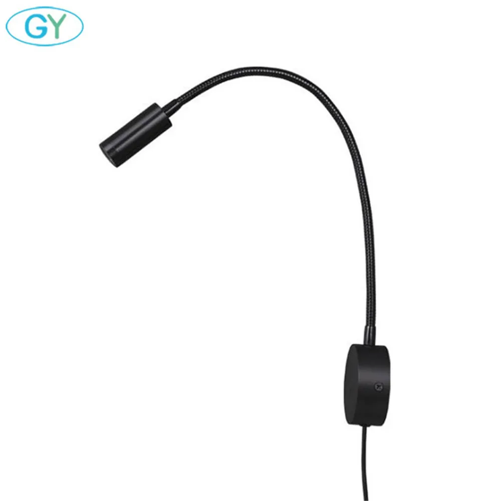 Приглушаемый настенный светильник с сенсорным выключателем со штепсельной