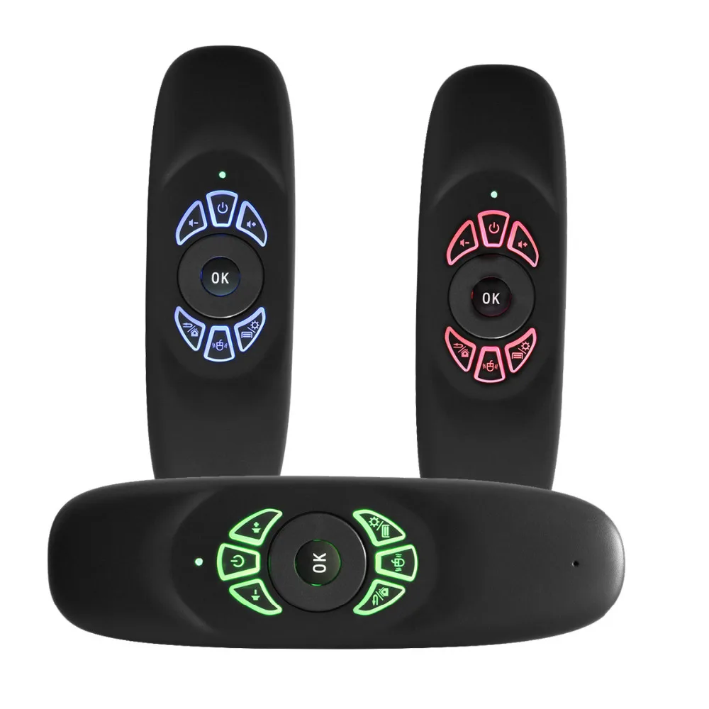 C120 RGB воздушная мышь с подсветкой перезаряжаемая Беспроводная мини-клавиатура 2 4G