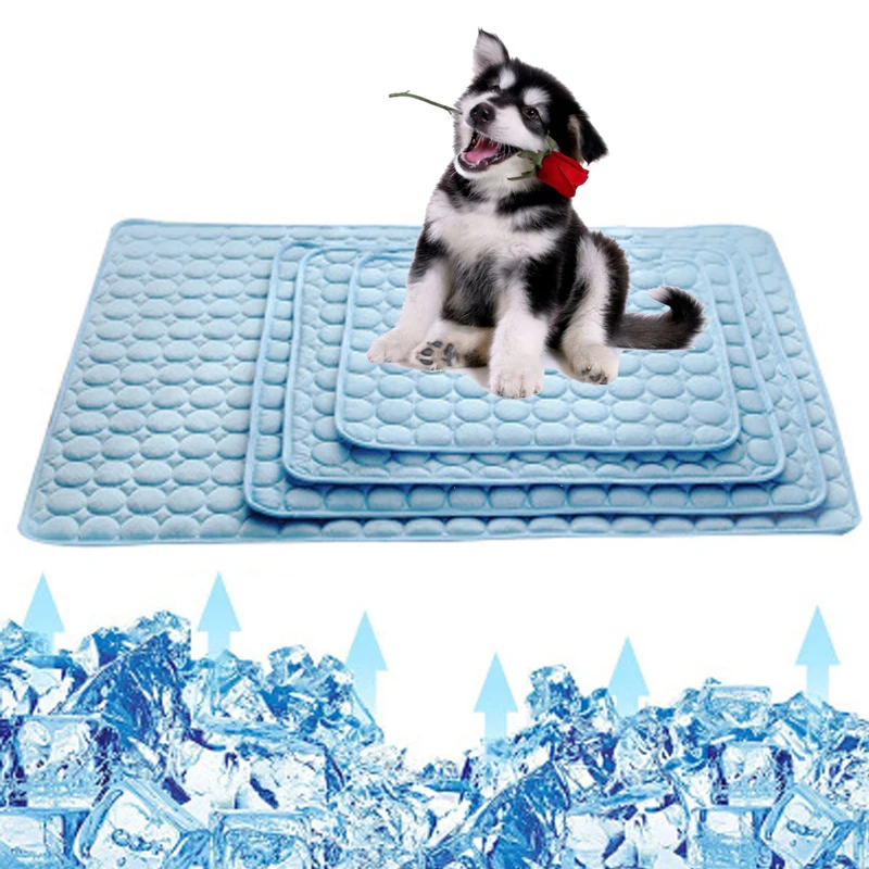 

Summer Dog Mat Cooling Pad Mat For Dogs Cat Blanket Sofa Breathable Pet Dog Bed Washable For Small Medium Large Dog Car Pet bed