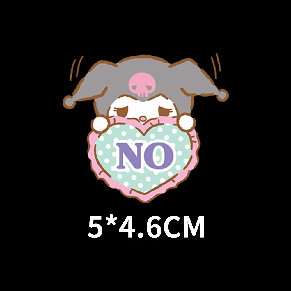 

Cartoon Little rabbit Heat Transfer Patches Iron On Transfer Ok No Go Go Anime Star Stickers Diy Clothes T-shirt Clothes Decor