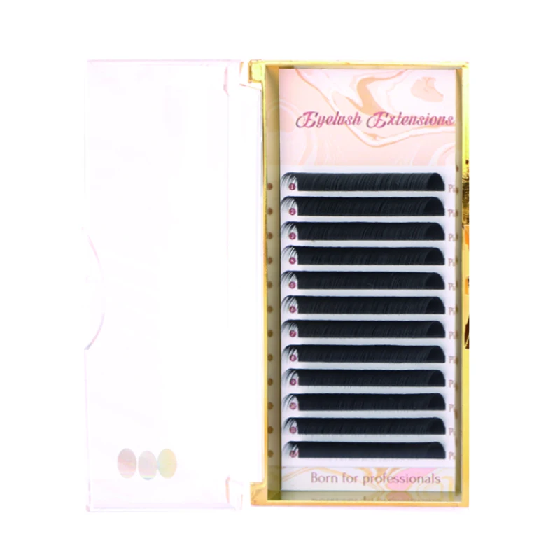 

Silk Eyelash Extension Individual Natural False Eyelashes Volume Lashes Extension Lash Cases With Logo Lash Vendors Wholesale
