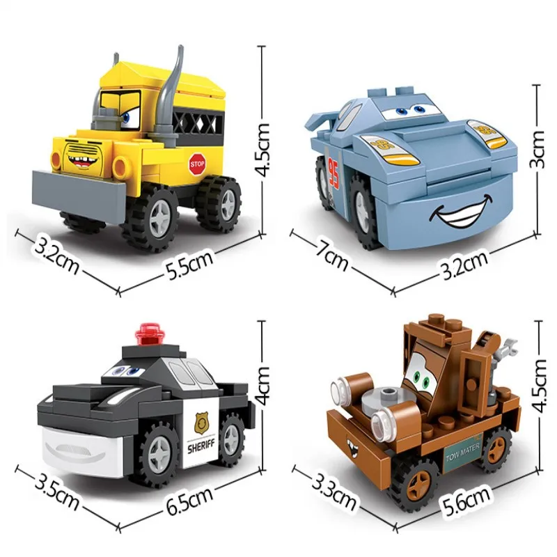 Игрушечные строительные блоки 8 разных стилей совместимые с DIY для обучения детей