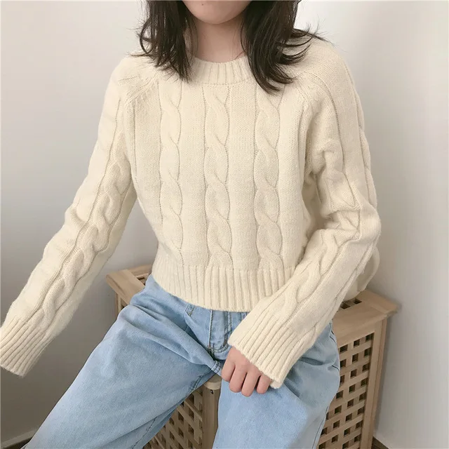 Новые свитера для женщин осень зима модный базовый пуловер женские джемперы с