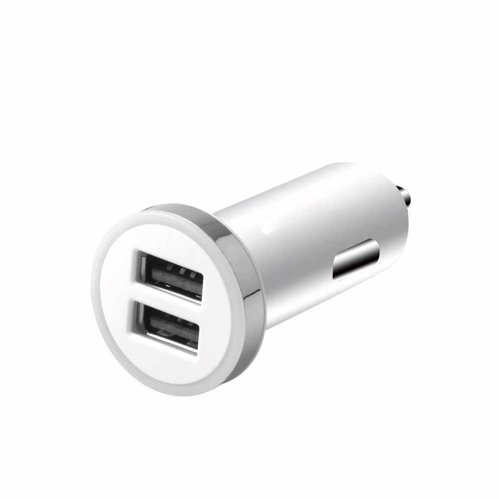 Автомобильное зарядное устройство FONKEN с двумя usb-портами, 5 В, 3,4 А, автомобильное зарядное устройство, 2 порта, автомобильное зарядное устройство для телефона, Синий светодиодный, для мобильного телефона, быстрое зарядное устройство