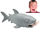 Забавная сжимаемая игрушка в виде акулы, игрушка для снятия стресса для детей и взрослых, шуточная игрушка для вечевечерние на Хэллоуин