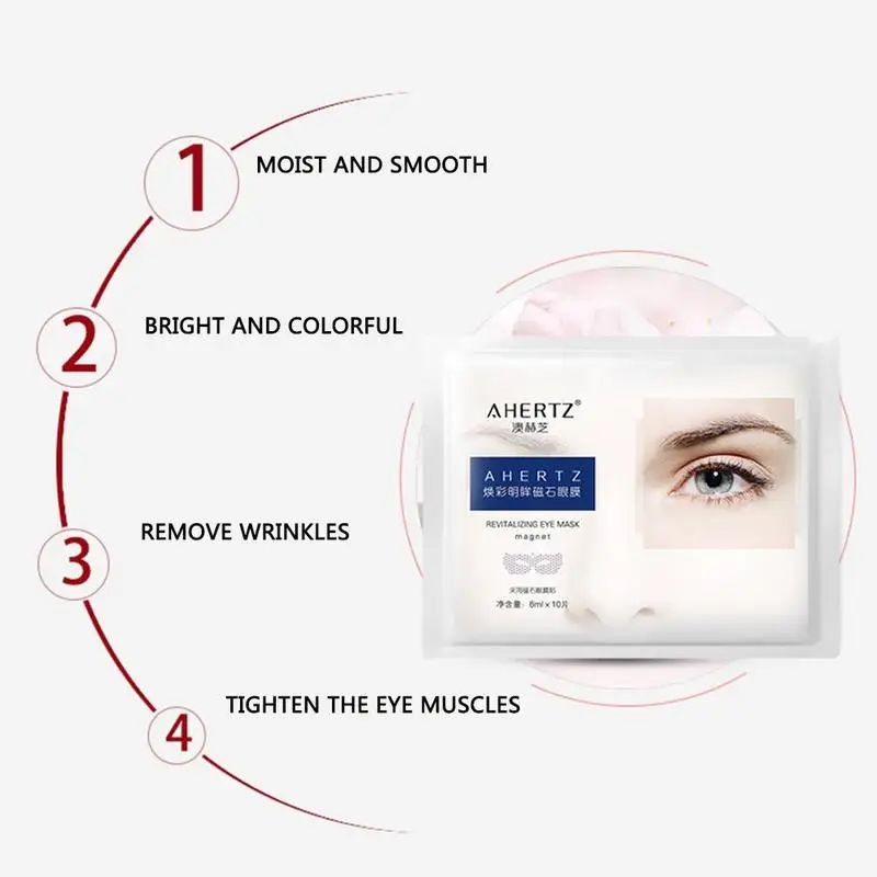 1 шт. турмалиновая Магнитная терапевтическая маска для массажа глаз с холодным