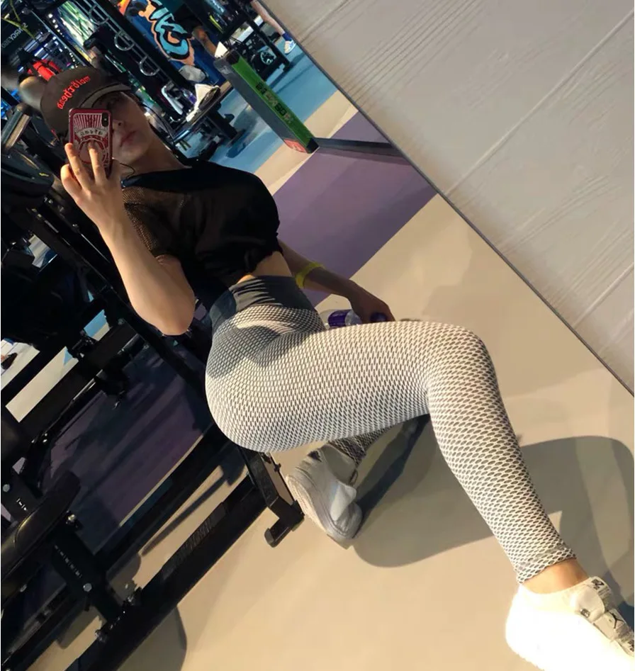 Yoga Pants For Ladies High Waist Leggings Women Exercise Bottoms GYM Tights 2020 Autumn Slimyoga Plus Size Ankle-Length | Спорт и